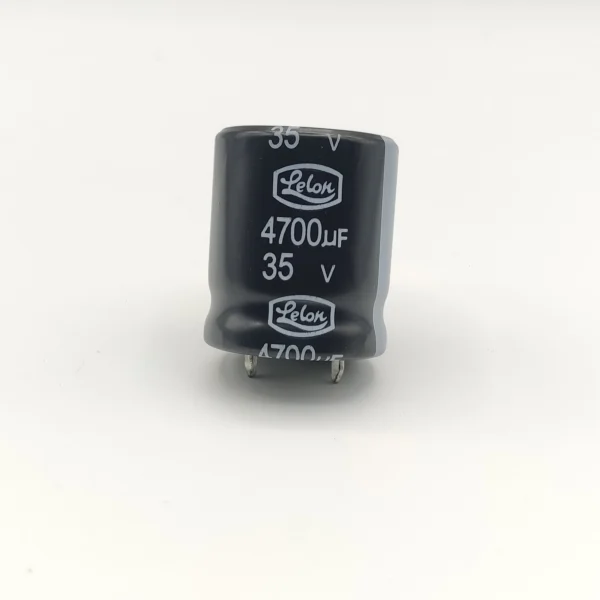 خازن الکترولیتی 4700 میکرو فاراد 35 ولت ساخت تایوان مارک LELON